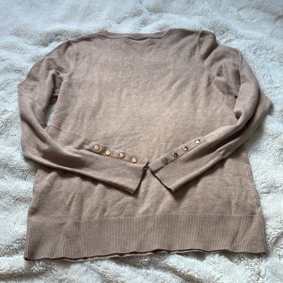Ricki’s Brown Long Sleeve Top | Size S | Rose Gold Button Detail | - Picture 4 of 4